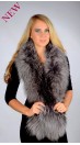  Fox Fur Scarf - Blue